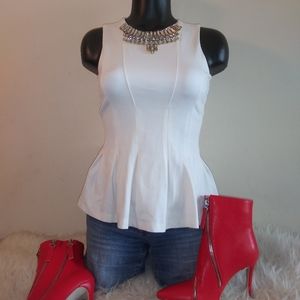 Bebe peplum tank top